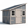 Abri de jardin en bois 200 x 150 x 120cm avec fenêtres et toit incliné